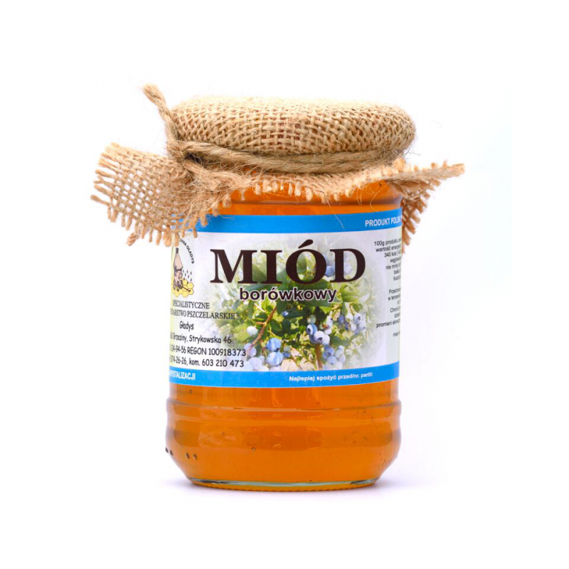 Miód borówkowy 0,40kg