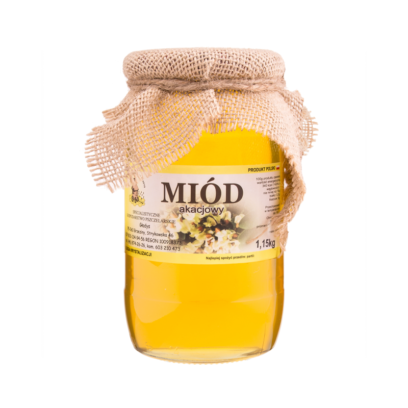 Miód akacjowy 1,10kg