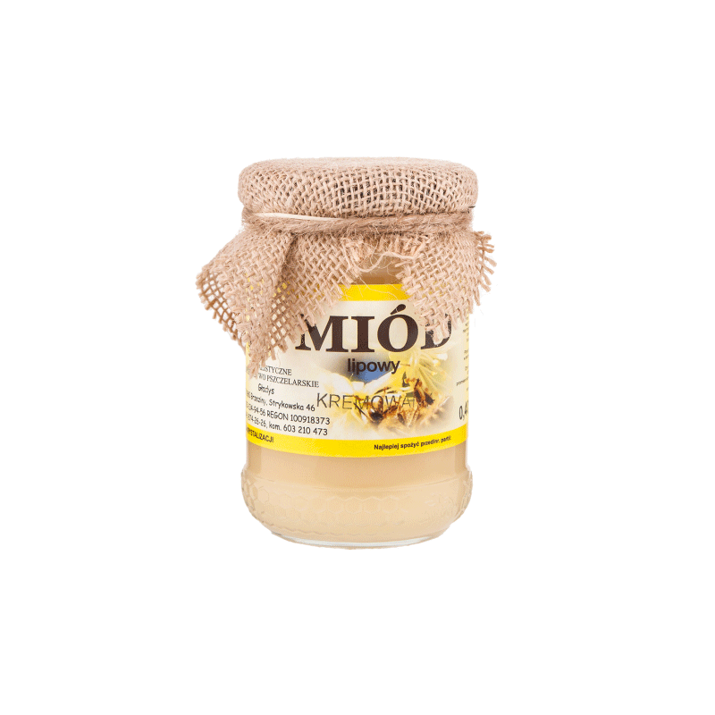Miód lipowy kremowy 0,40kg